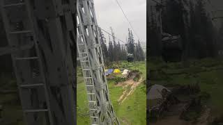 View during July august Gondola ride Gulmarg Kashmir🌳🌧️ [upl. by Sophia770]