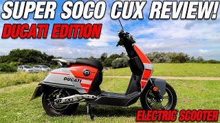 Super Soco CUx Review  Small bike MASSIVE FUN [upl. by Nezah]