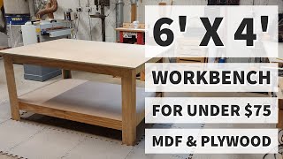 6 x 4 workbench from sheet goods for under 75 😲 [upl. by Proulx]