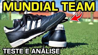 Testei a Adidas Mundial Team TF  Melhor chuteira society da Adidas 👀 [upl. by Simaj310]