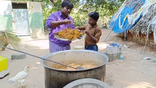 10 kg chicken biryani recipe cooking in our village farm  10 கிலோ சிக்கன் பிரியாணி [upl. by Ayotak]