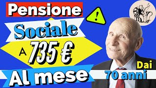 🌟ATTENZIONE❗️ ASSEGNO SOCIALE 2024 👉 AUMENTO fino a 735 EURO AL MESE dai 70 anni 📊 Come ottenerlo [upl. by Nitaf]