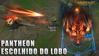 Pantheon Escolhido do Lobo  Skin Spotlight PREVIA [upl. by Ednyl]