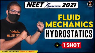 Hydrostatics in OneShot  Fluid Mechanics Class 11  NEET Physics  NEET 2021  Vinay Sir  Vedantu [upl. by Ahsenid]