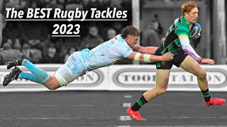 The GREATEST Rugby Tackles in 2023 [upl. by Ellehcir]