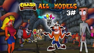 ALL CRASH BANDICOOT MODELS part 3 [upl. by Mason493]