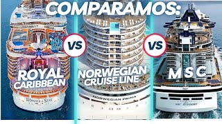 Quién gana la batalla de Cruceros🔥🔥 Royal Caribbean Norwegian MSC los comparamos vacaciones [upl. by Okiruy652]