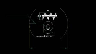 Cálculo para Rosca Transportadora Helicoidal  passo a passo [upl. by Arlina]