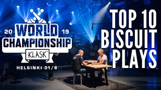 KLASK World Championship 2019  TOP10 Biscuit Plays [upl. by Dulcinea]