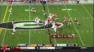 Vic Beasley DE Clemson vs Georgia 2014 [upl. by Morehouse]