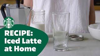 Recipe Iced Latte At Home [upl. by Yob]