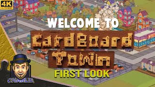 ITS A CITYBUILDING CARD GAME Lets See  Cardboard Town Gameplay  First Look [upl. by Ricoriki]