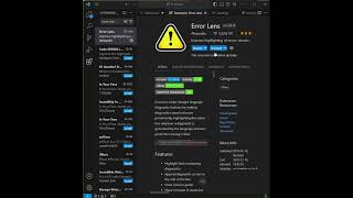 How to install Error Lens VS Code Extension  Useful VS Code tips [upl. by Don979]