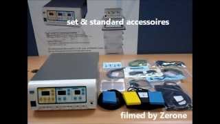 Zerone co Ltd electrosurgical unitZEUS400300200P setup video [upl. by Harve]