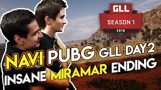 NAVI PUBG GLL Day 2  Insane Miramar ending [upl. by Koller]