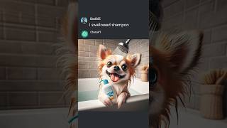 Chihuahua Swallowed Shampoo trending viral shorts [upl. by Lletnohs]