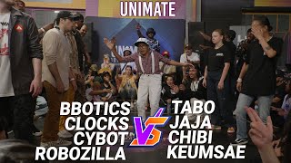 Clocks Robozilla Bbotics Cybot vs Judges Robot Finals  Unimate x stance [upl. by Dafodil]