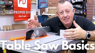 Table Saw Basics for Beginners [upl. by Nilyaj495]