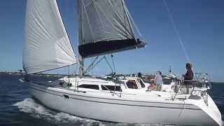 Catalina 32 Cruising Yacht  Walkthrough [upl. by Ashman]