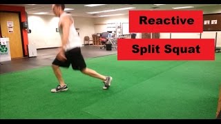 Reactive Split Squat  Split Squat Snap Downs [upl. by Enilauqcaj246]