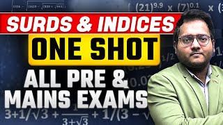 🔥✅✅🔥 Surds amp Indices for Banking Exams  Surds amp Indices One Shot  Surds and Indices Harshal Sir [upl. by Ahsekal]