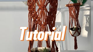 Porta macetas de macramé FÁCIL TUTORIAL paso a paso 🧶🪢 [upl. by Tnecillim128]