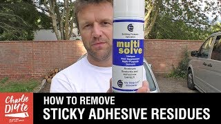 How to Remove Sticky Adhesive and Tape Residue Sealants and So Much More [upl. by Aicilif]