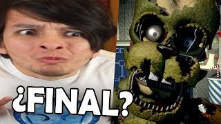 ¿¿ÉSTE ES EL FINAL 😰😰  FIVE NIGHTS AT FREDDYS 6 Freddy Fazbear Pizzeria Simulator  DeGoBooM [upl. by Nosrac]