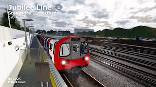 Jubilee Line  Stanmore  Stratford  DJMN Lines [upl. by Chretien]