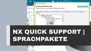 Siemens NX Lokalisierung  Sprachpakete hinzufügen und NX 2306 auf deutsch starten [upl. by Anyel]