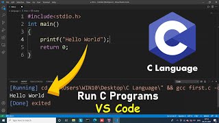 How to Run C Program in Visual Studio Code  Install VS Code on Windows 10 [upl. by Ahcsim]