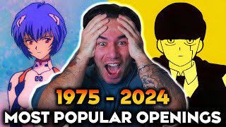 The Most Popular Anime Opening of Each Year 19752024  REACTION [upl. by Meuse238]