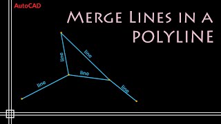 AutoCAD  Convert LINE to POLYLINE Simple and Easy [upl. by Nreval]