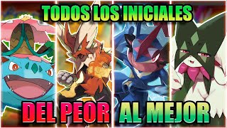 TODOS los INICIALES de POKEMON del PEOR al MEJOR [upl. by Jemimah229]