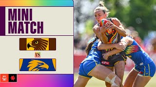 Hawthorn v West Coast Mini Match  Week Seven 2024  AFLW [upl. by Trebled]