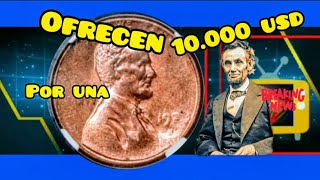 Como identificar las monedas de un centavo de usa que ofrecen hasta 10000 USD por una de ellas [upl. by Ennovyhs]