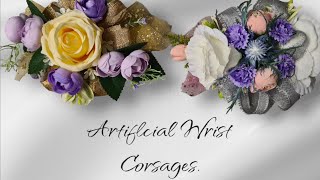 How to make Artificial Wrist Corsages [upl. by Sev]