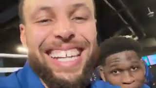 Stephen Curry funny moment with Anthony Edwards after winning Gold Medal [upl. by Shalne]