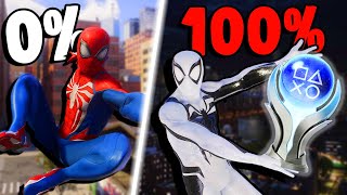 I 100d Spiderman 2 and obtained the platinum trophy It was Spectacular [upl. by Slrahc136]