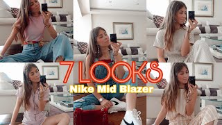 7 LOOKS  How to wear Nike Mid Blazer 77  Irene Bravo [upl. by Nalced]