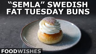 quotSemlaquot Swedish Fat Tuesday Buns  Food Wishes [upl. by Kemeny501]