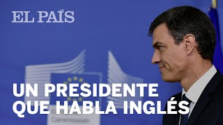 Así habla PEDRO SÁNCHEZ en INGLÉS [upl. by Aynik]