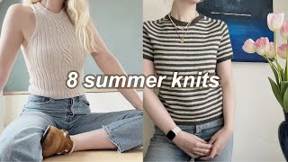 my favourite hand knitted summer tops featuring petiteknit otherloops mftk and original designs [upl. by Klehm]