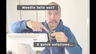 Sewing Machine Needle Falling Out Heres why and what you can do [upl. by Lalita]