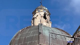 Roseto degli Abruzzi  A Montepagano inagibili abitazioni e strade [upl. by Anatola]