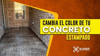 Cambia el COLOR de tu CONCRETO ESTAMPADO [upl. by Ran796]