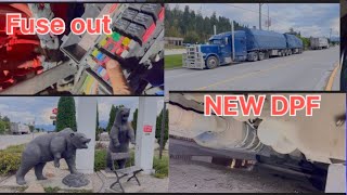 TRAILER LIGHTS STOP WORKING TRIP TO SURREY BC viralvideo automobile indiantrucking trucker 🚚￼ [upl. by Willyt]