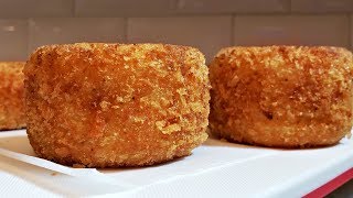 Crispy Potato Croquettes Recipe  How To Make Croquettes [upl. by Airrotal61]