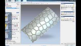 feature machining function in Artcam Draw 2D tool path on curved surface [upl. by Saffren]