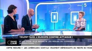 Trump taxe lEurope contreattaque  Les questions SMS cdanslair 08032018 [upl. by Aokek]